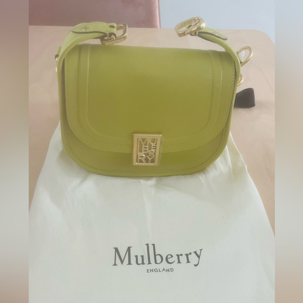 Brand New with Tags - Mulberry Sadie Satchel in Neon Green/ Lime Color